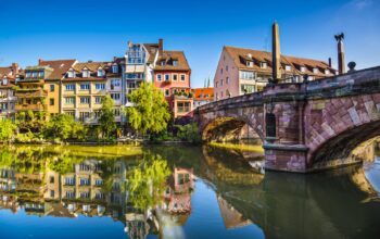 Nuremberg,,Germany,Old,Town,On,The,Pegnitz,River.